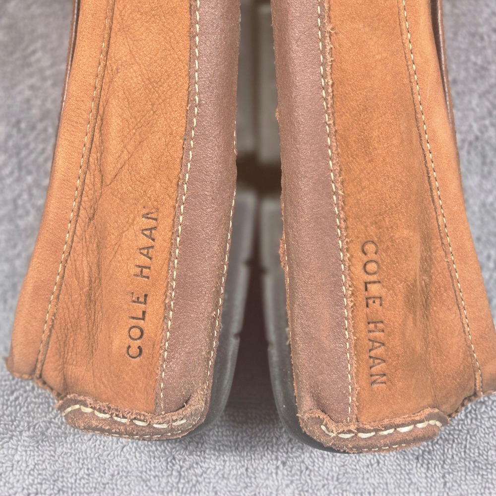 Cole Haan Penny Loafer Mens 11M Tan Good Leather Driving Moc C30966 - Picture 9 of 11